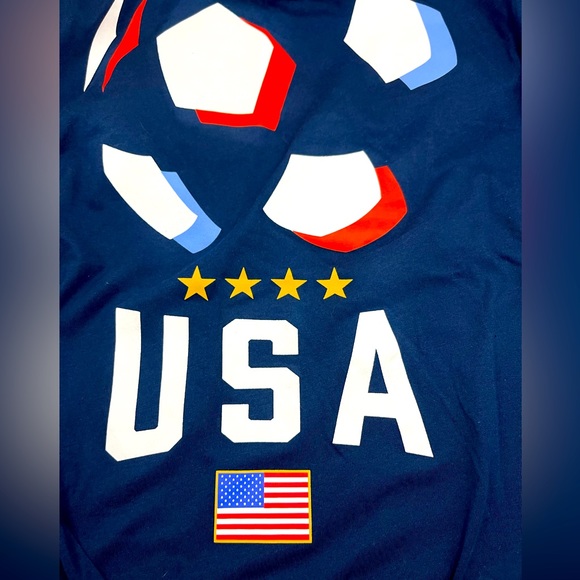 2014 Red White Blue U.S.A Dri-Fit Football T-Shirt 'BESLER 5' M